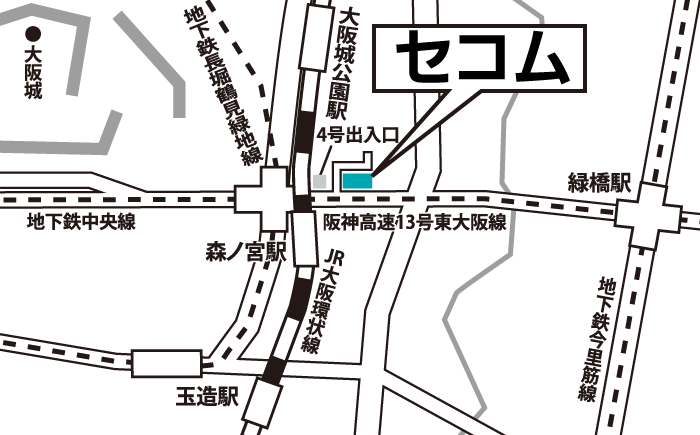 大阪南オフィス地図
