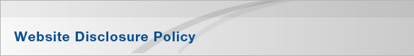 Website Disclosure Policy