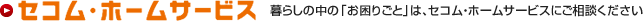 �Z�R���E�z�[���T�[�r�X ��炵�̒��́u�����育�Ɓv�́A�Z�R���E�z�[���T�[�r�X�ɂ����k��������