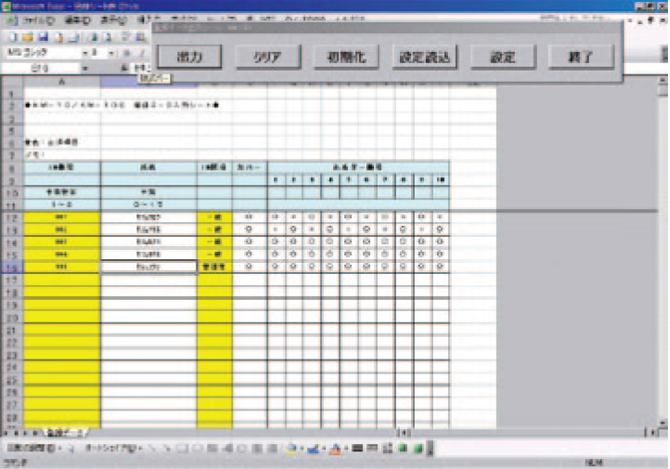 画像：登録データの管理が可能