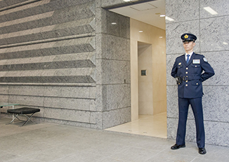 写真：成田空港の常駐警備