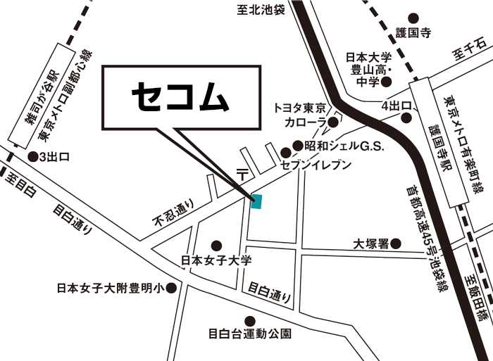 セコムショップ文京地図
