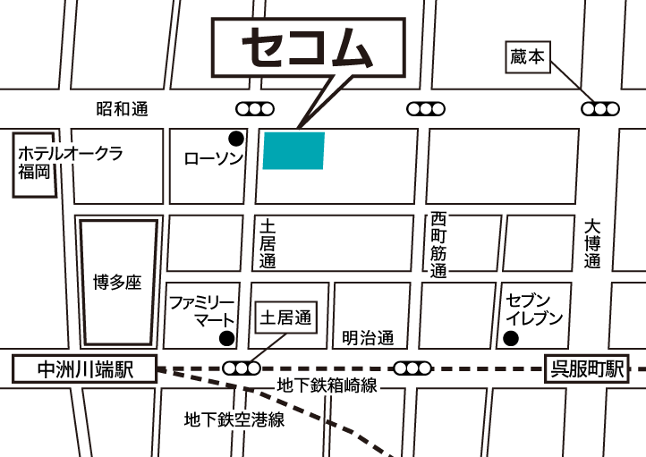 九州本部　営業部　ホームマーケット課地図