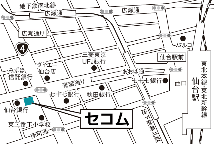 東北本部　営業部　ホームマーケット課地図