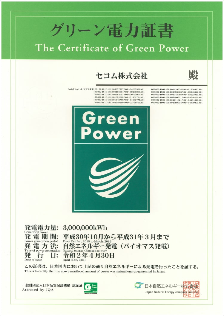 図:グリーン電力証書
