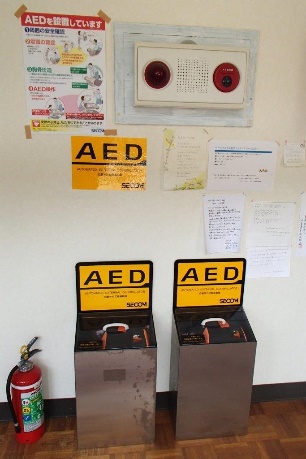 写真:AEDの必要性や心肺蘇生法などの講習会を実施