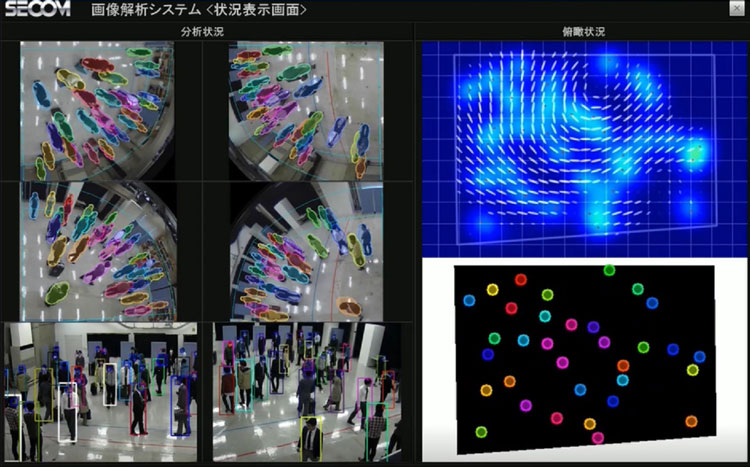 図:画像認識技術で服装や体型から特徴を把握して追尾