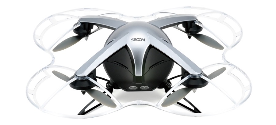 自律型飛行監視ロボット「セコムドローン」のイメージ