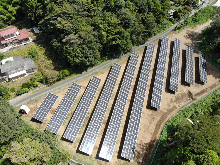 写真:セコム専用の太陽光発電所
