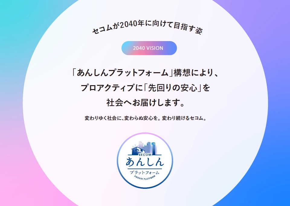 画像：「あんしんプラットフォーム」構想により、プロアクティブに「先回りの安心」を社会へお届けします。