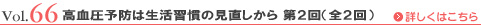 Vol.66 高血圧予防は生活習慣の見直しから 第1回（全2回）