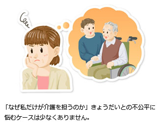 「なぜ私だけが介護を担うのか」きょうだいとの不公平に悩むケースは少なくありません。