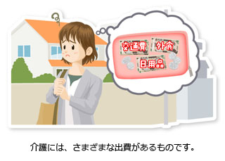 介護には、さまざまな出費があるものです。