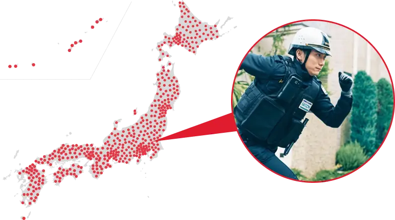 図表：セコムの契約件数を示すグラフ