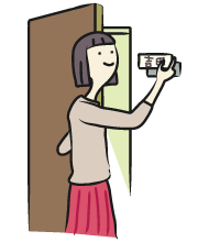 夜間には表札を取り外すなどの対策も