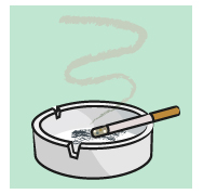 健康のためにも喫煙は、なるべく早くやめる努力を。
