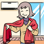 衣類や空調で、こまめに体温調節