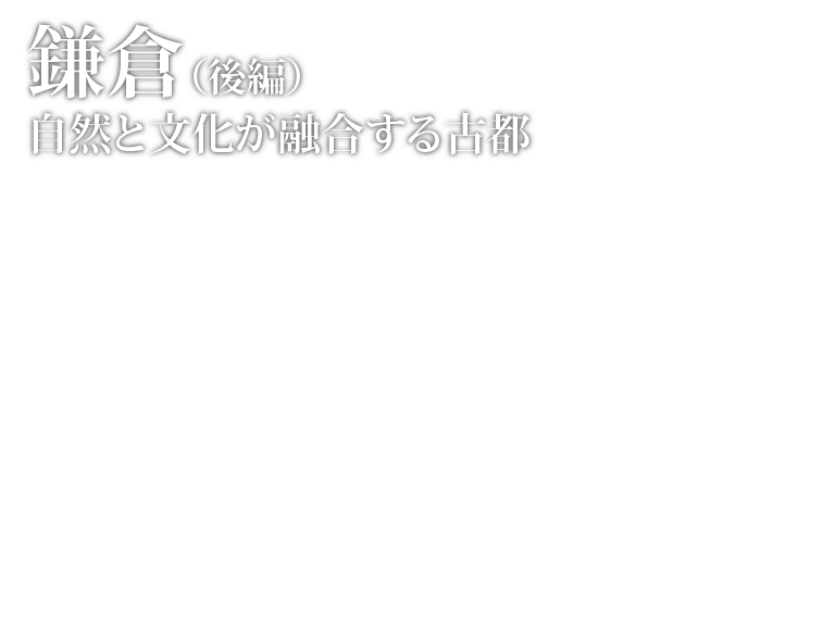おとなの安心倶楽部 第8回 鎌倉 自然と文化が融合する古都 後編 セコム おとなの安心倶楽部 第8回 鎌倉 自然と文化が融合する古都 後編 セコム