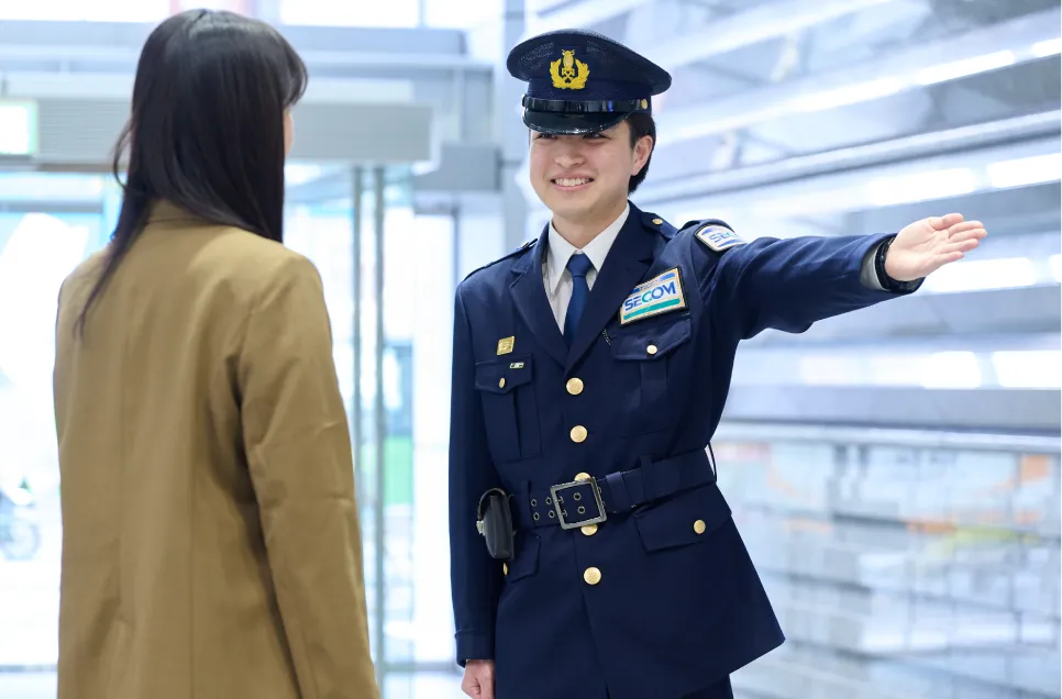 写真：常駐警備の業務イメージ